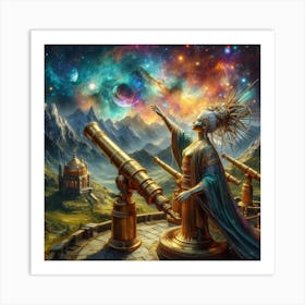 Astronomer paintings art print Art Print