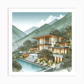 Chinese Villa Art Print