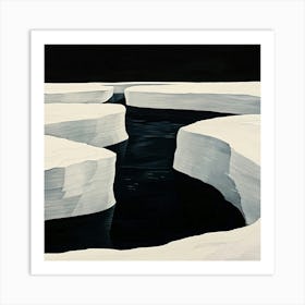 Icebergs 1 Art Print