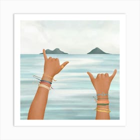 Shaka Sign Art Print