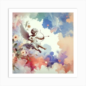 Cupid With Bow And Arrow 1 Art Print