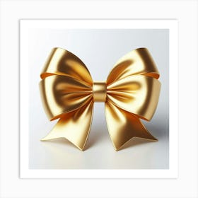 Gold Bow Art Print