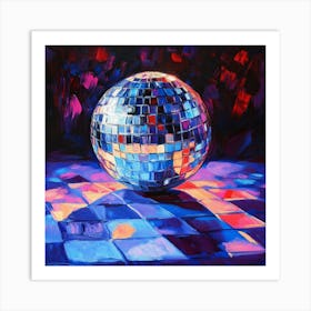 Disco Ball Art 6 Art Print