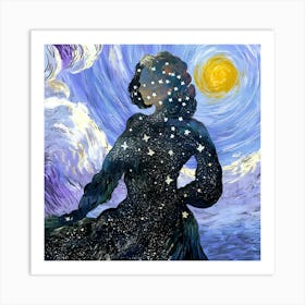 Venus In The Night Sky Art Print