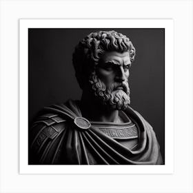 Bust Of Sparta Art Print