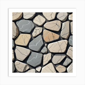 Stone Wall 69 Art Print