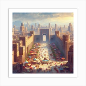 Egyptian City Art Print