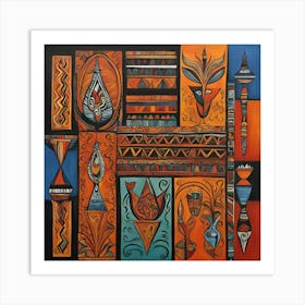 Abstract - African Art Art Print