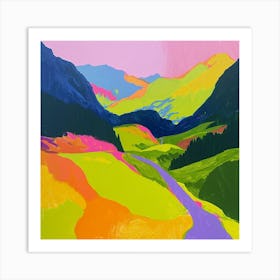 Colourful Abstract Triglav National Park Slovenia 3 Art Print