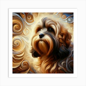 Shaggy Dog Painting Art Print