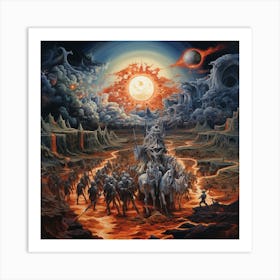 Zaklinacz72 Doomy Procession Of Enemies Of The Sun Walking Thro 3bfdc897 Cff3 487f A940 6063633f852d Art Print