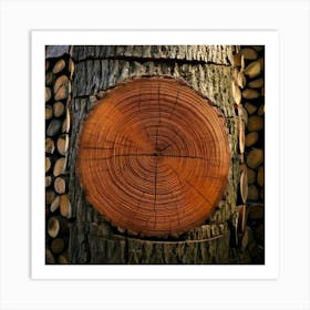 Firefly Tree, Pattern, Material, Background, Natural, Trunk, Abstract, Old, Wood, Brown, Nature, Rou (10) Art Print