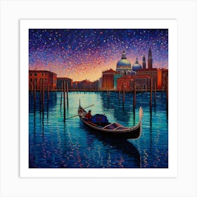 Gondola In Venice 3 Art Print