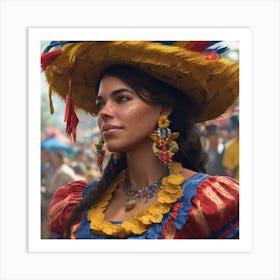 Mexican Woman 3 Art Print