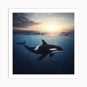 Orca Whale 1 Art Print