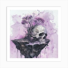 Skull And Tree 1 Art Print