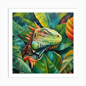 Iguana 2 Art Print