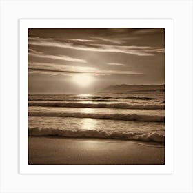 Photograph - Sunset On The Beach 2 Art Print