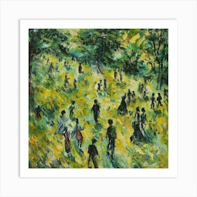 People In The Park Art Print