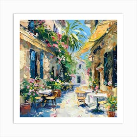 Cafe Street Art Print