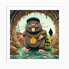 Rat In A Tunnel Poster