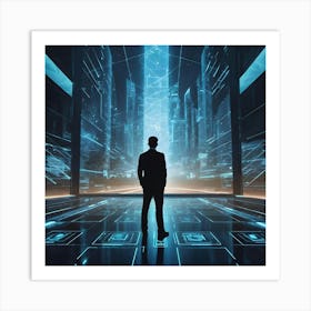 Futuristic Businessman 14 Art Print