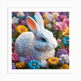 Cute Bunny Art Print