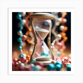 Hourglass On The Table Art Print