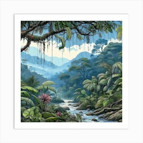 Tropical Tapestry Art Print