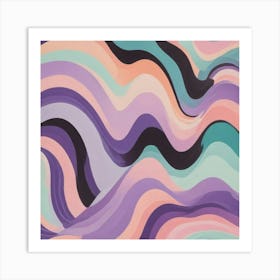 Wavy Lines Art Print