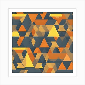 Abstract Triangles Art Print