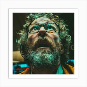 Trader With Glasses Art Print