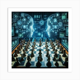 Artificial Intelligence Chess Game 1 Art Print