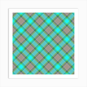 Plaid Fabric 1 Art Print