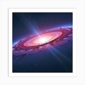 Radiant Nebula: A Burst of Light in the Cosmic Sea Art Print