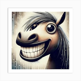 Funny Horse 1 Art Print