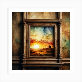 Sunset In A Frame Art Print