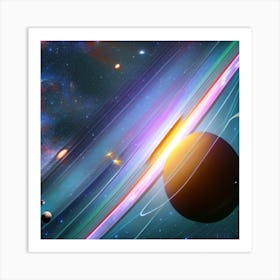 Space Painting Art Print