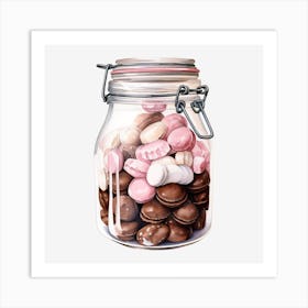 Macarons In A Jar 6 Art Print