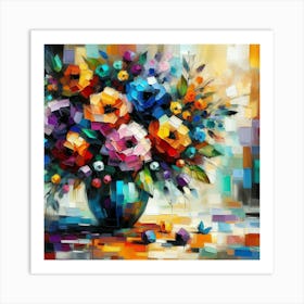 Flowers In A Vase 24 Art Print