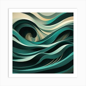 Wave Art Art Print