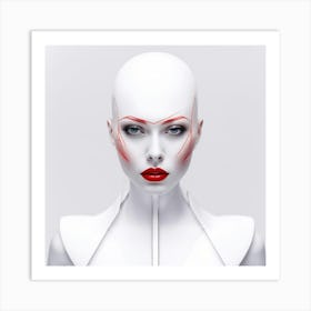 Futuristic Woman 2 Art Print