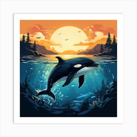 Orca Whale art print 1 Art Print