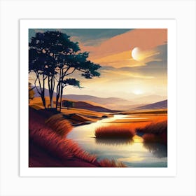 Landscape Painting 71 Art Print