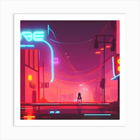 Neon City Art Print