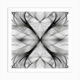 Abstract Black And White Design Art Print