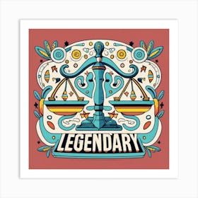 Legendary Libra Scales of Balance Art Print