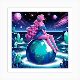 Pink Planet Poster