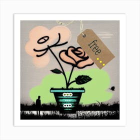 Free Roses Art Print