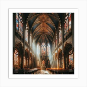 Interior Of A Church 1 Poster